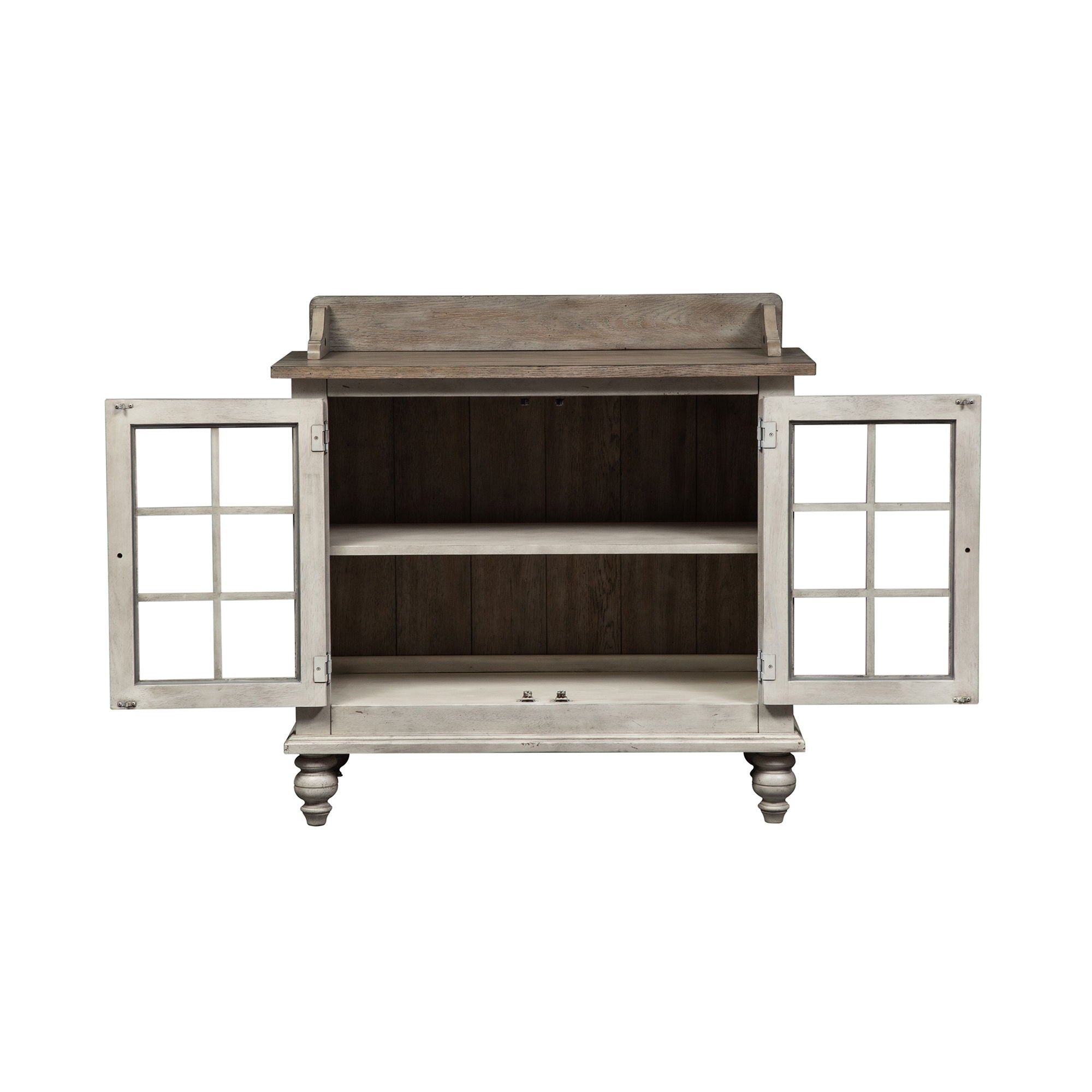 Whitney - Server - Antique Linen / Weathered Gray