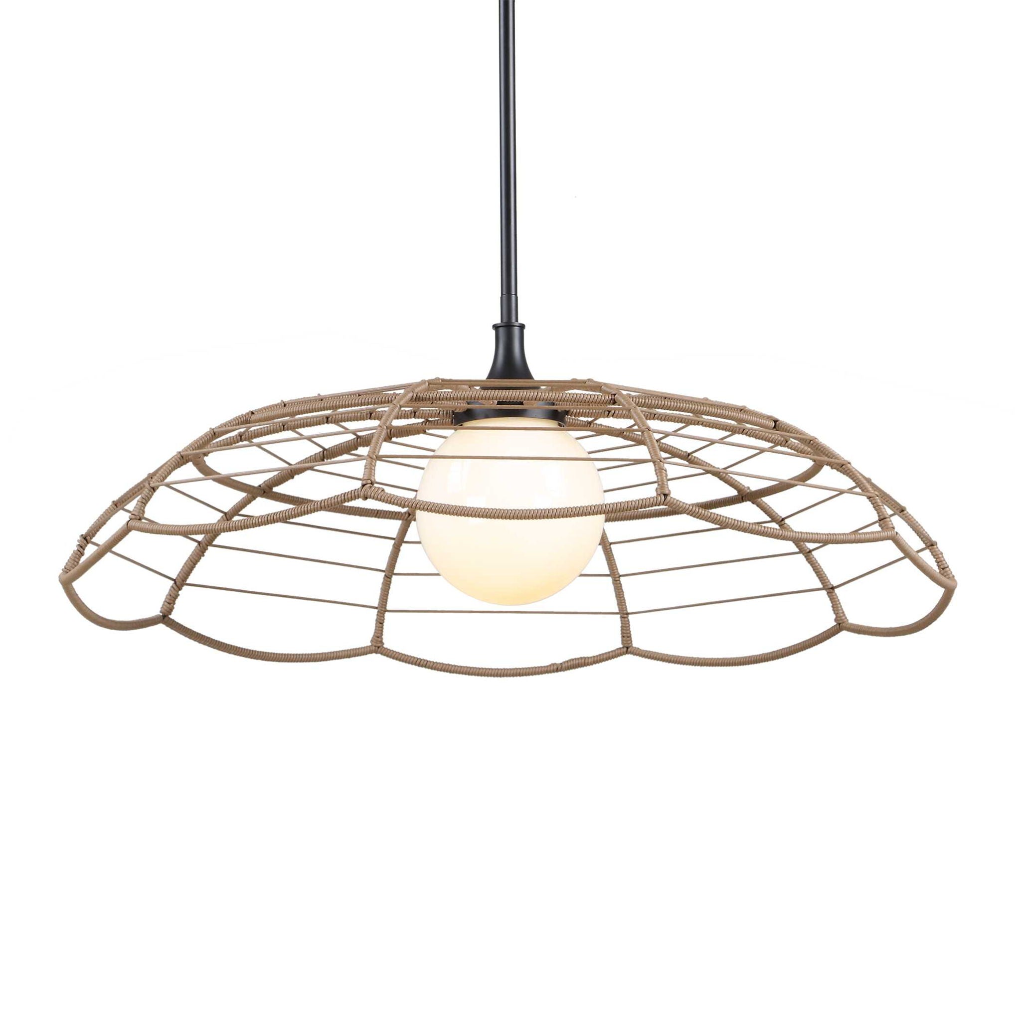 Lakeside - Indoor-Outdoor 1 Light Pendant - Black