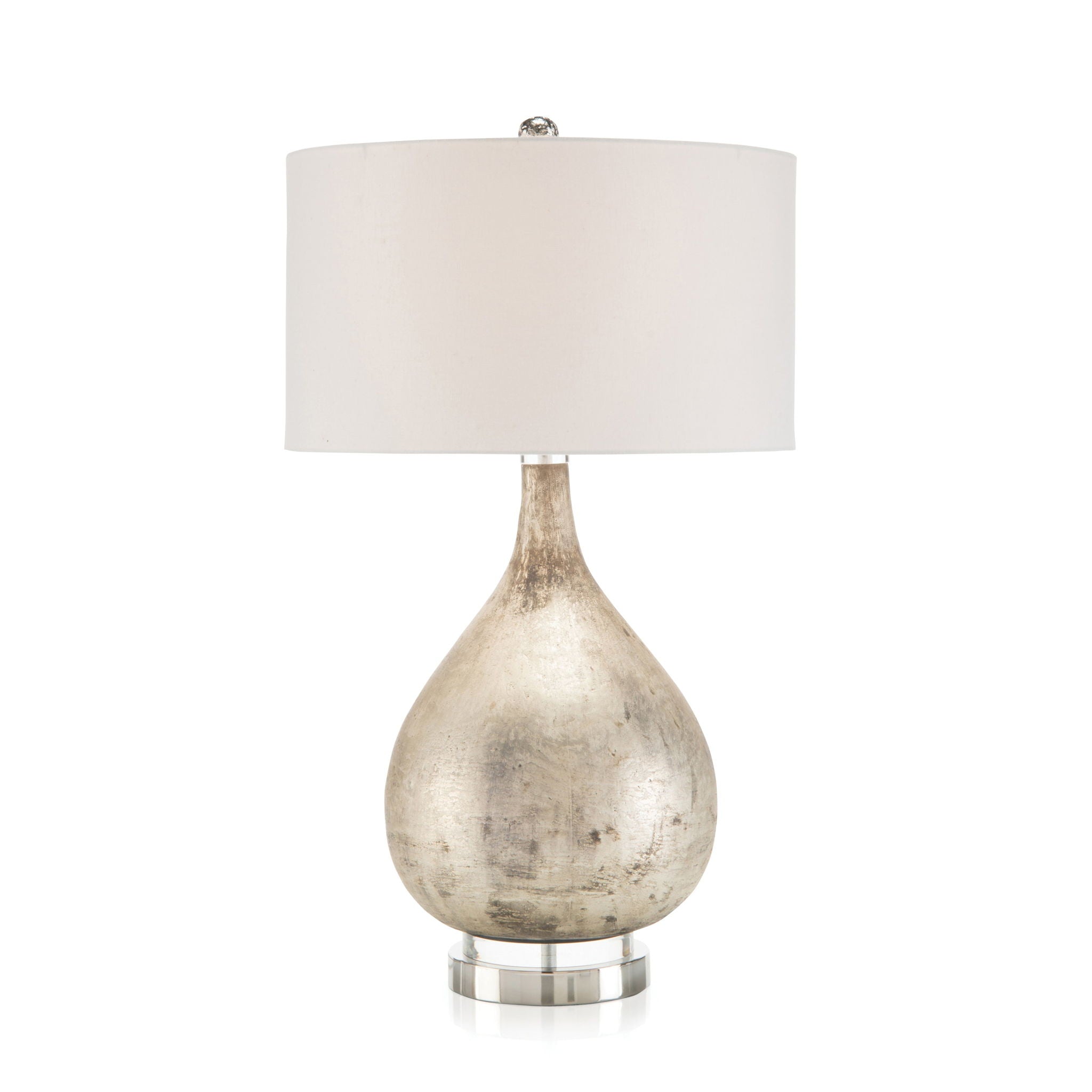 Lamp in Weathered Silver Finish