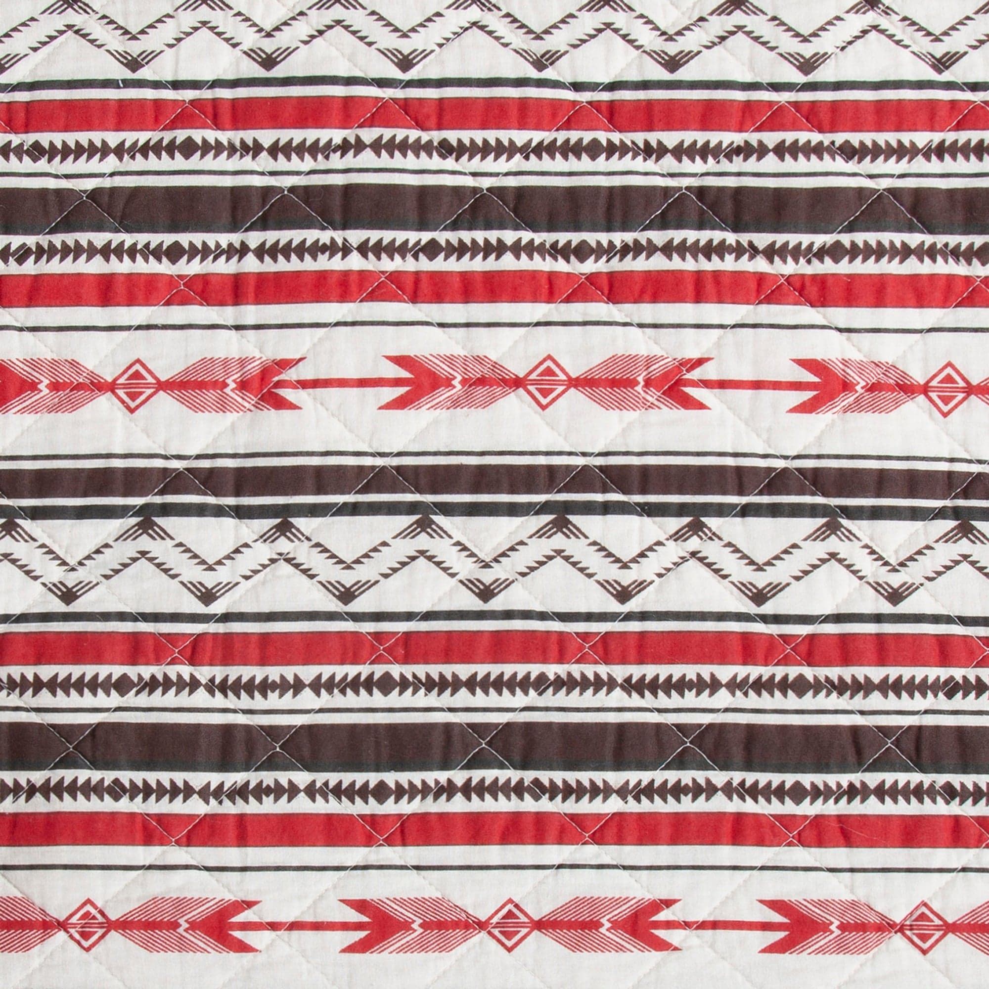 Cortez - Full/Queen Reversible Quilt Set (Set of 3) - Tan