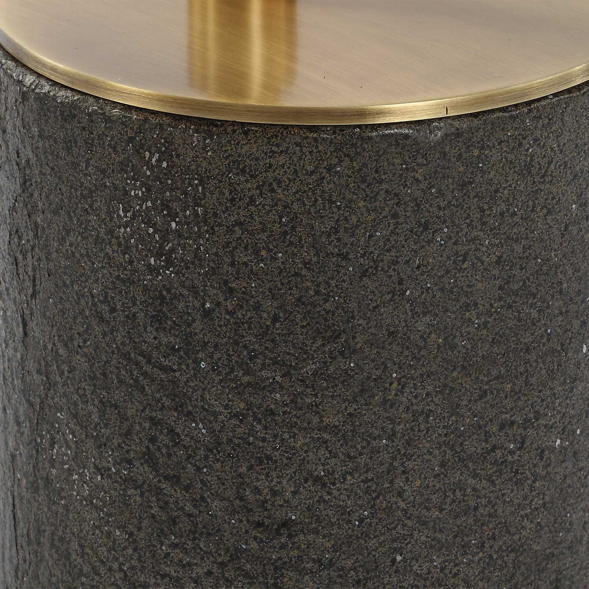 Kaufman - Crystal Accent Table - Black / Brass