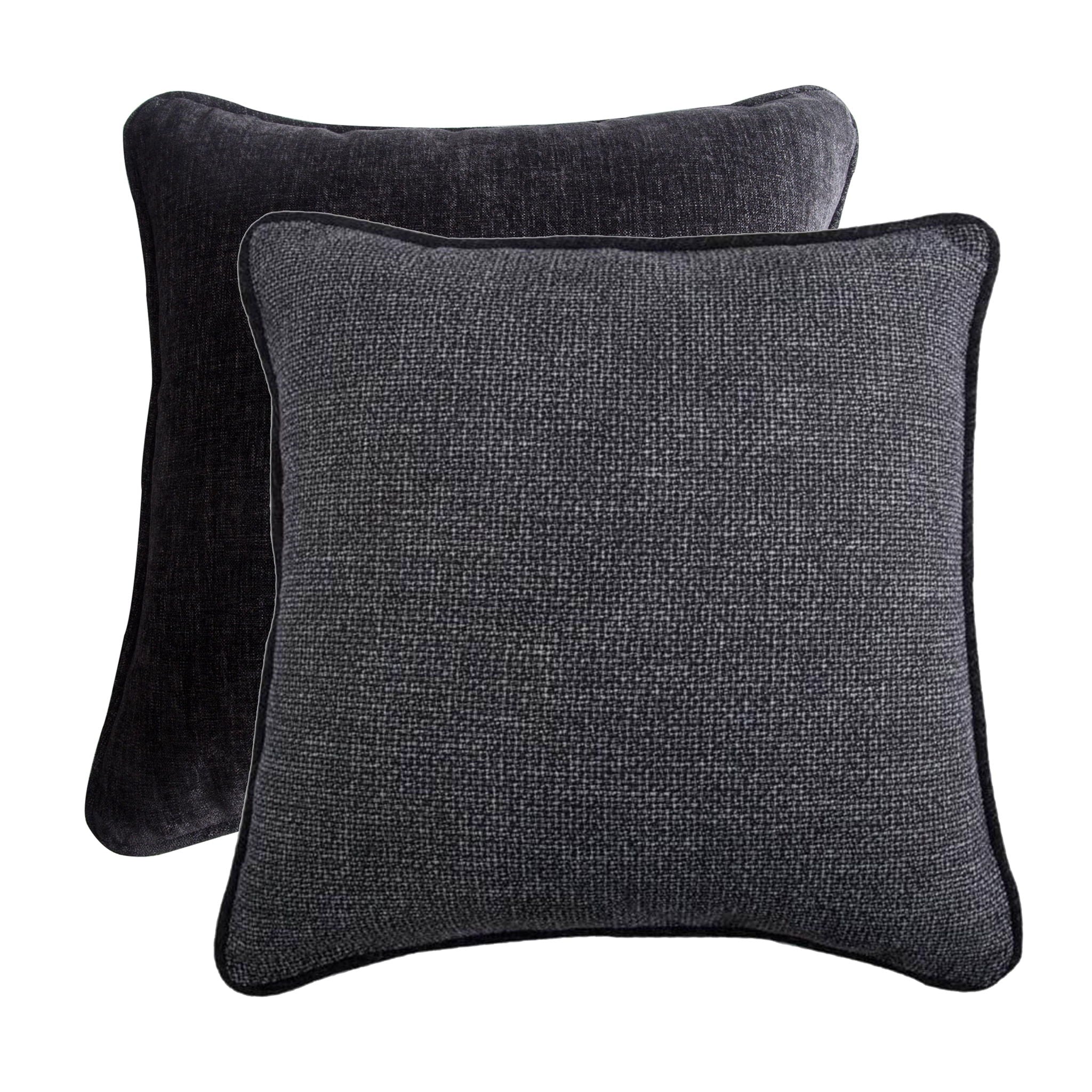 Hamilton - Reversible Euro Sham - Black / Gray