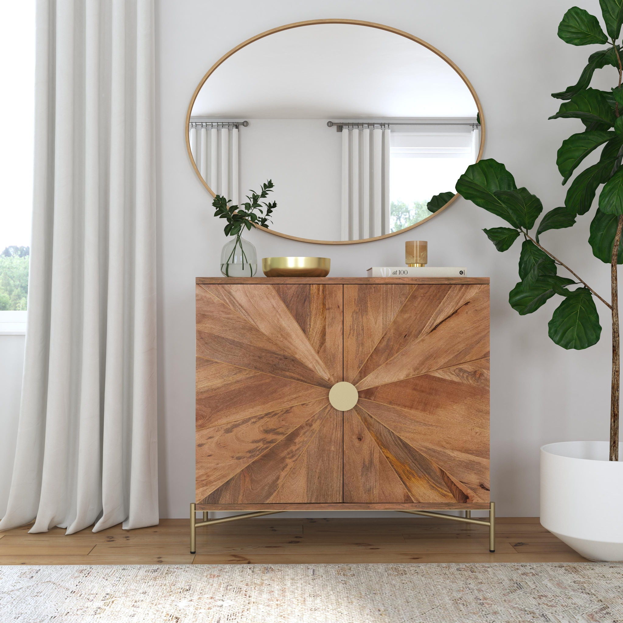 Brigitte - Wall Mirror - Gold