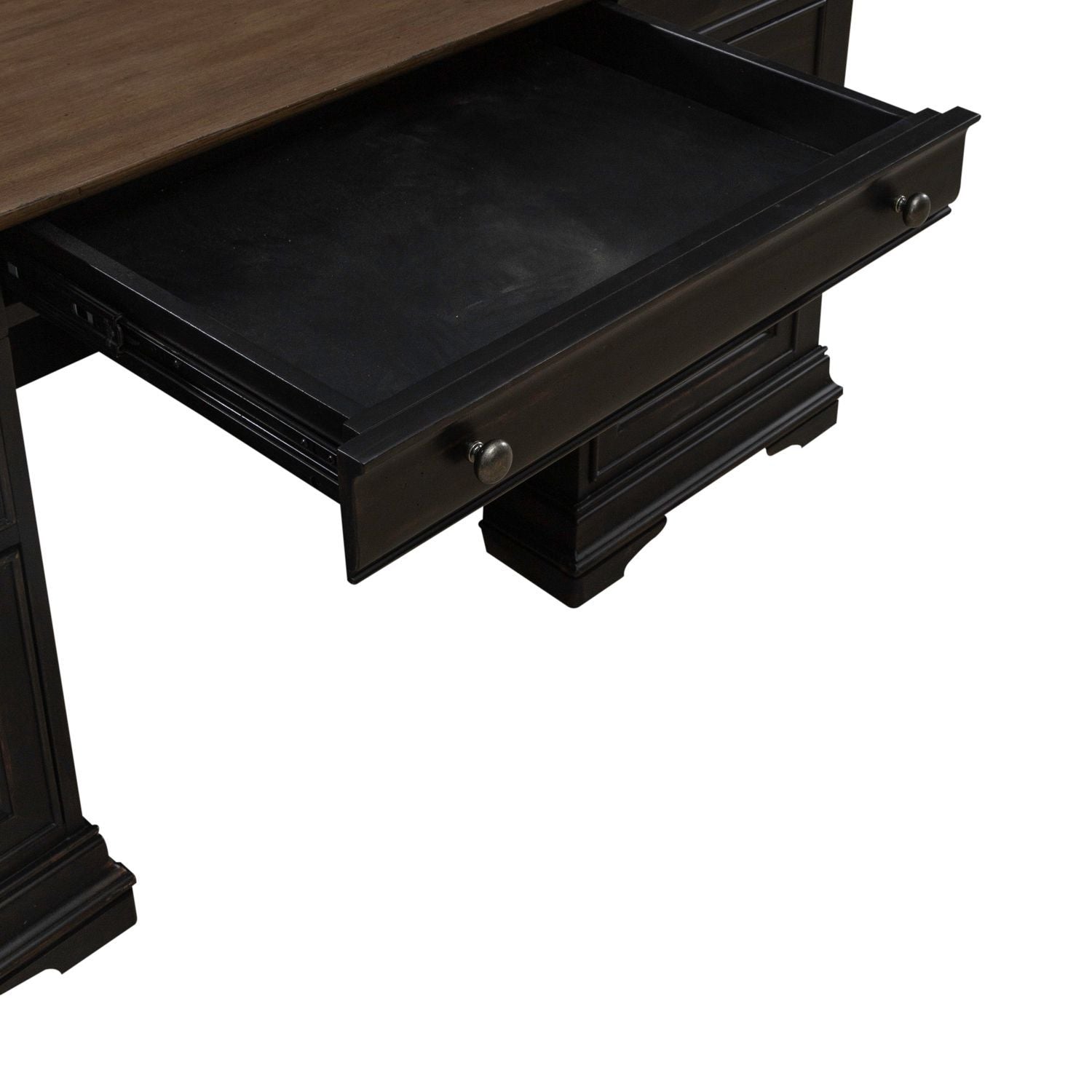 Meritage - Jr Executive Desk - Aged Charcoal