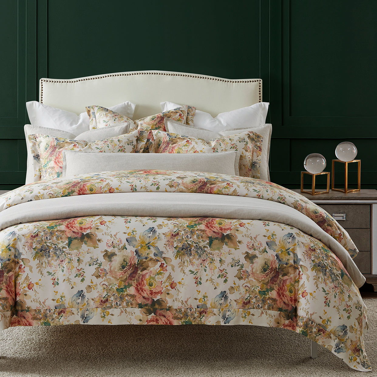 Lyocell - King Jardin Eucalyptus Duvet Cover Set (Set of 3) - Salmon