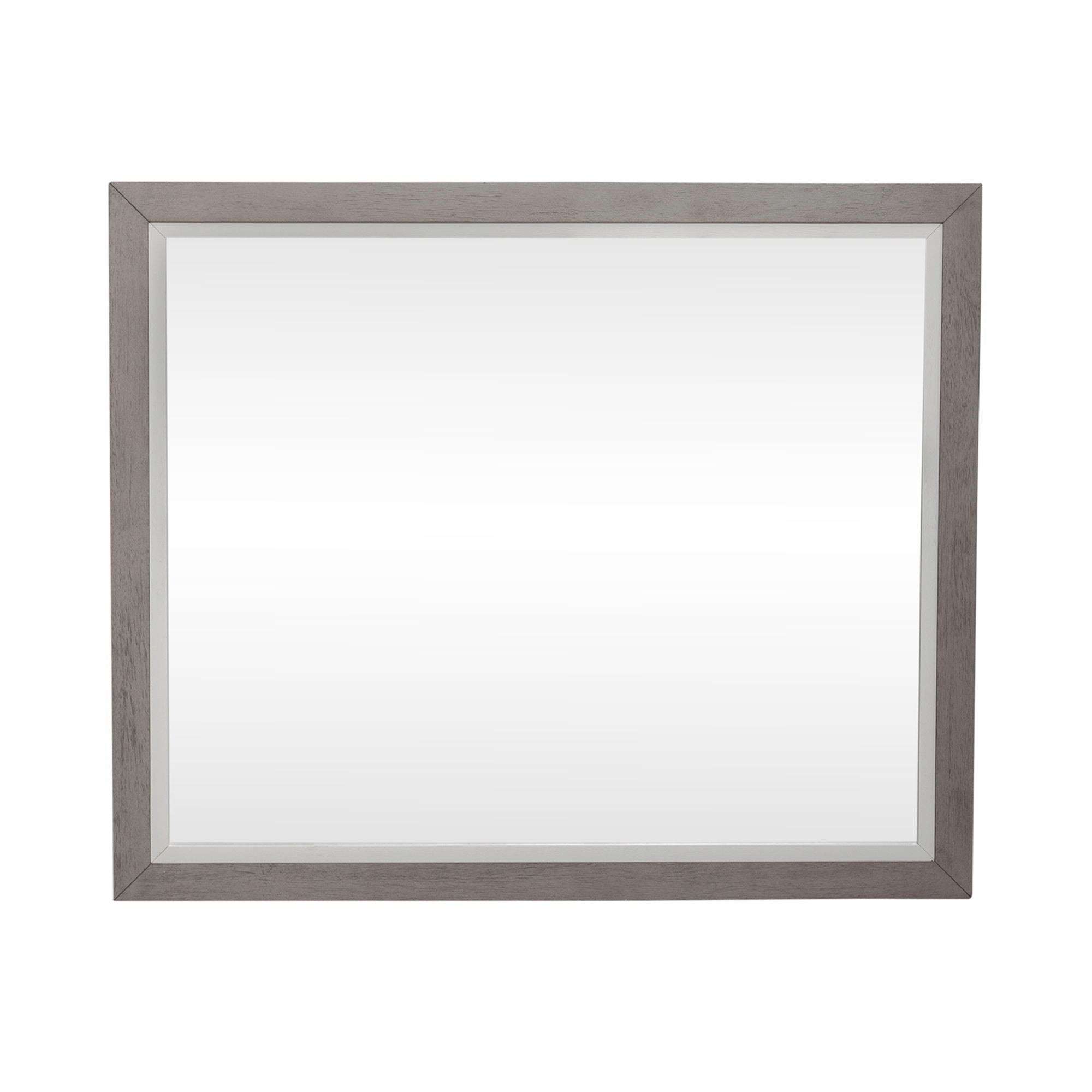 Palmetto Heights - Landscape Mirror - Shell White & Driftwood