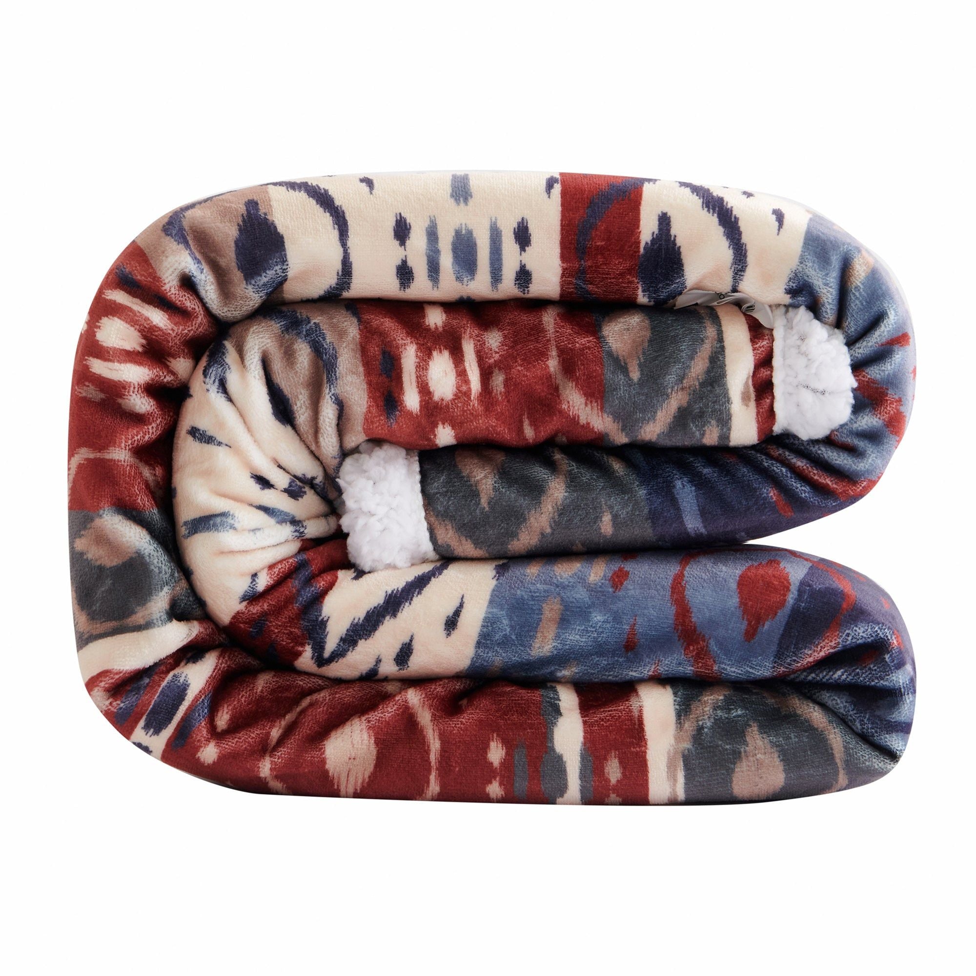 Campfire - Home On The Range Aztec Campfire Sherpa Throw 6 Per Carton - Multi Color
