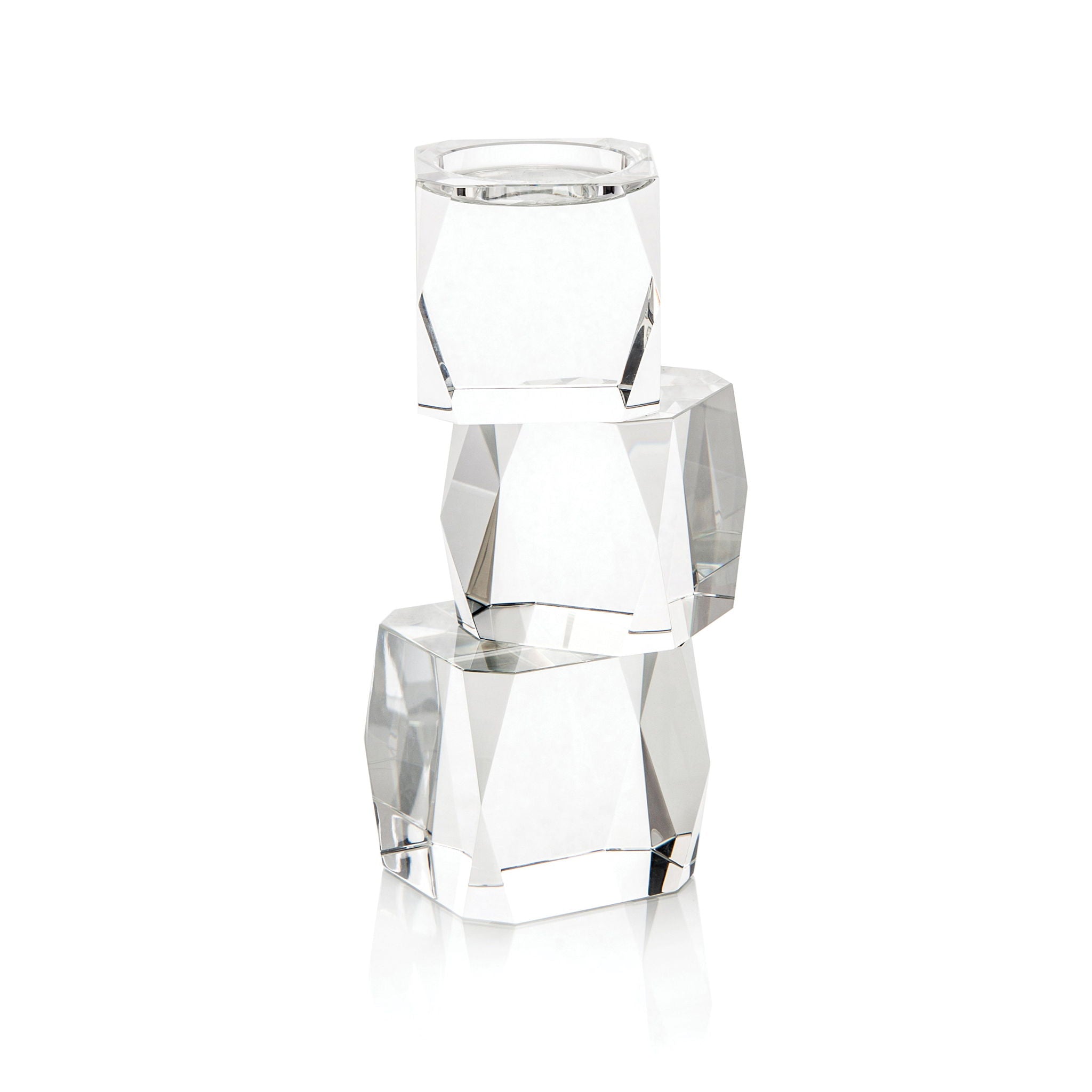 Crystal Cubist Candleholder