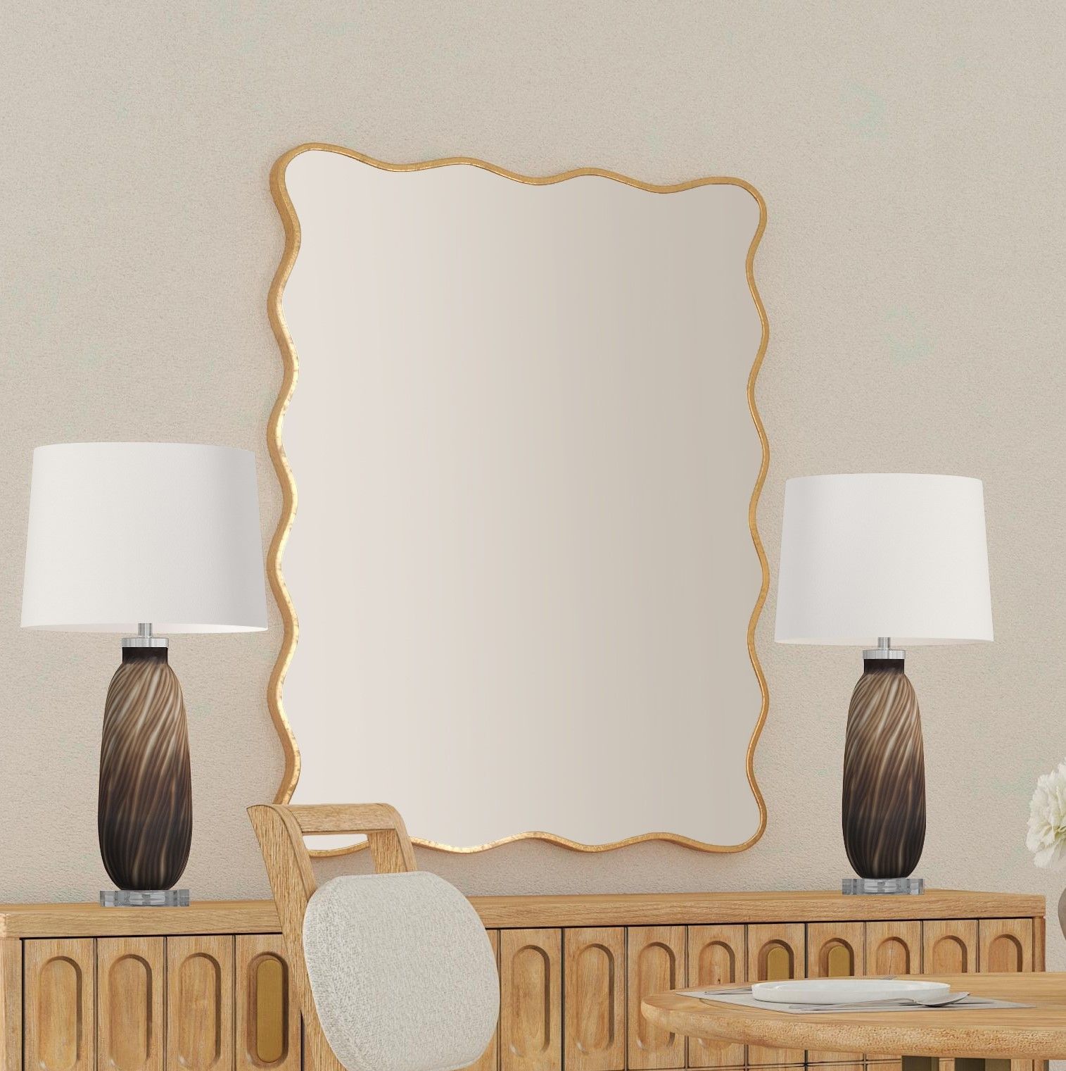 Hadar - Wall Mirror - Gold Leaf