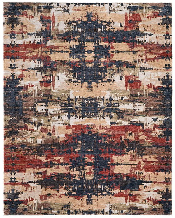 PEARSON Collection - 39SQF Dark Blue / Rust