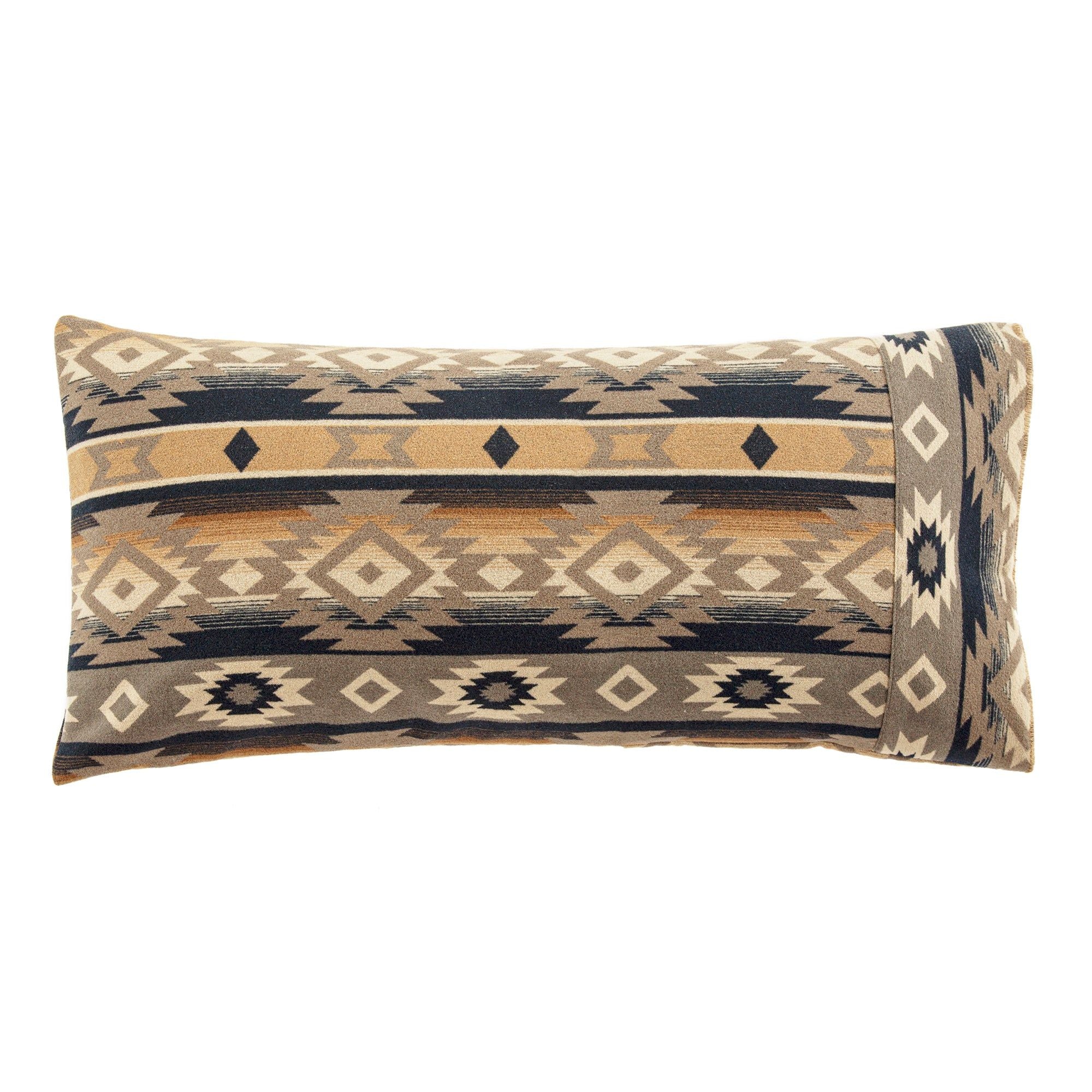 Taos - 20" x 30" Wool Blend Self Cuff Pillowcase - Multi Color