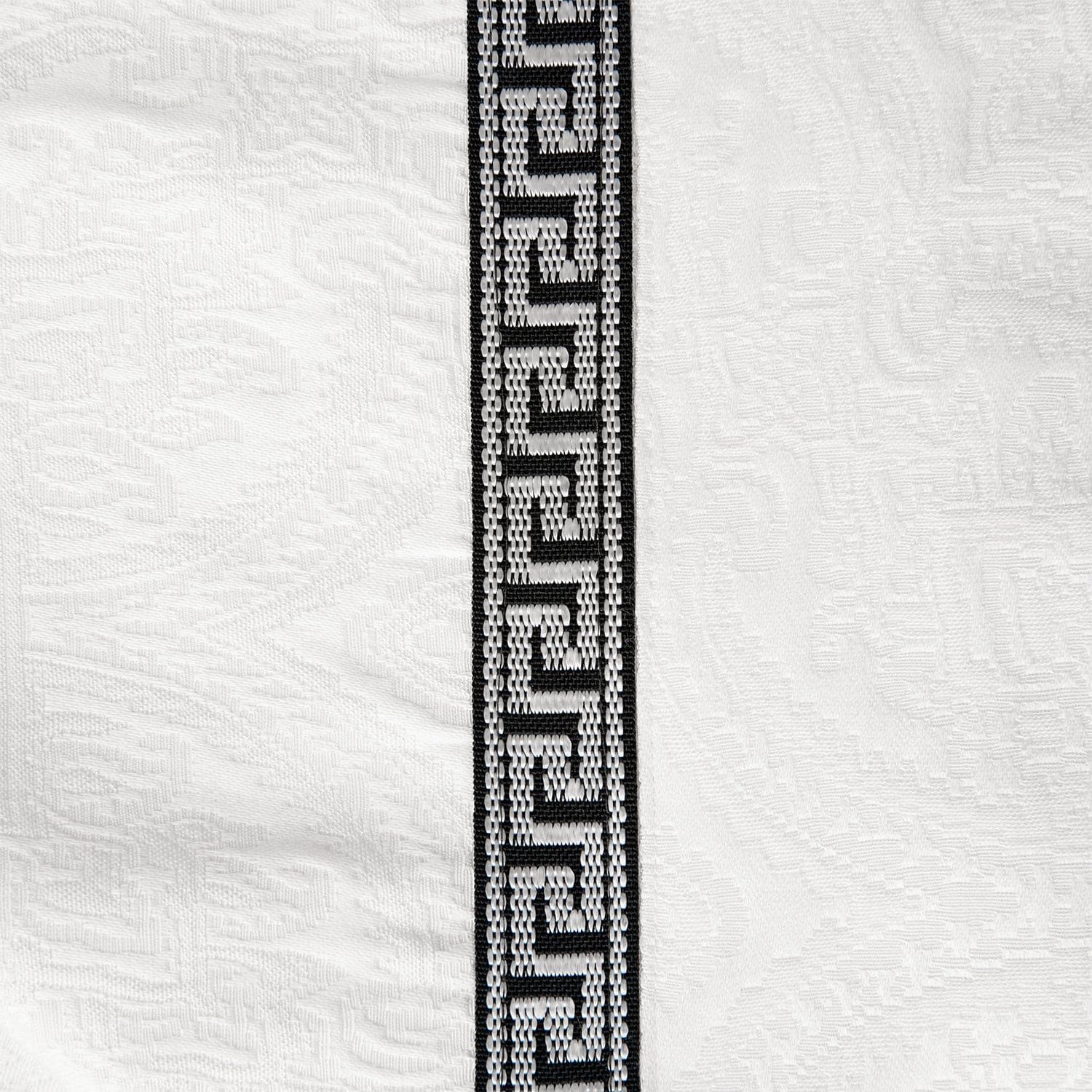 Liza White Matelasse - King Coverlet Set (Set of 4) - White / Black