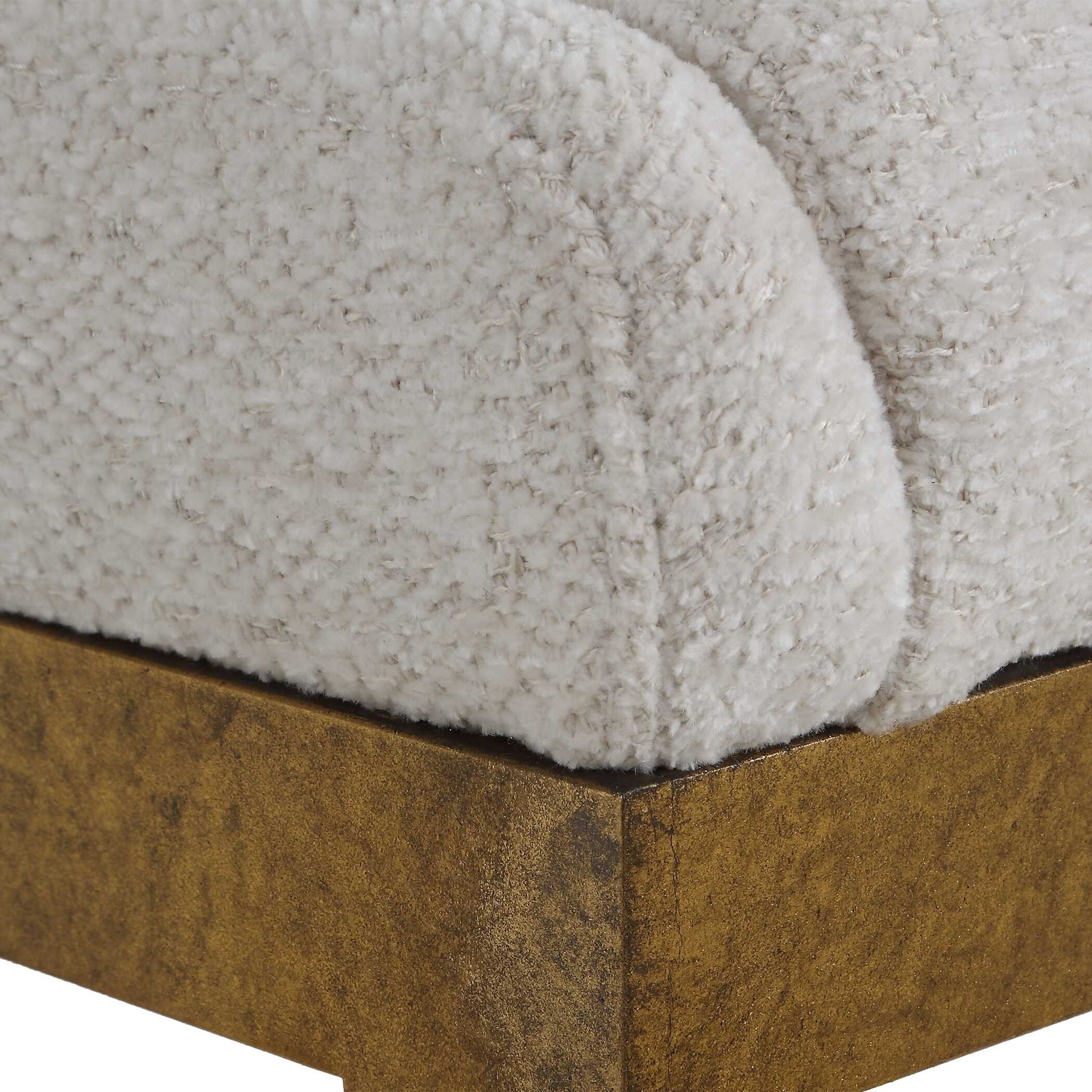 Ira - Counter Stool - Gold / Ivory
