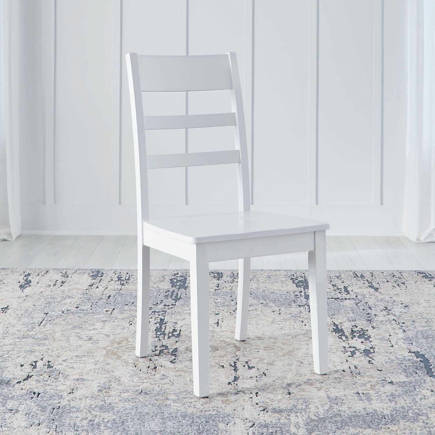 Landale - Ladderback Side Chair - Chestnut & White