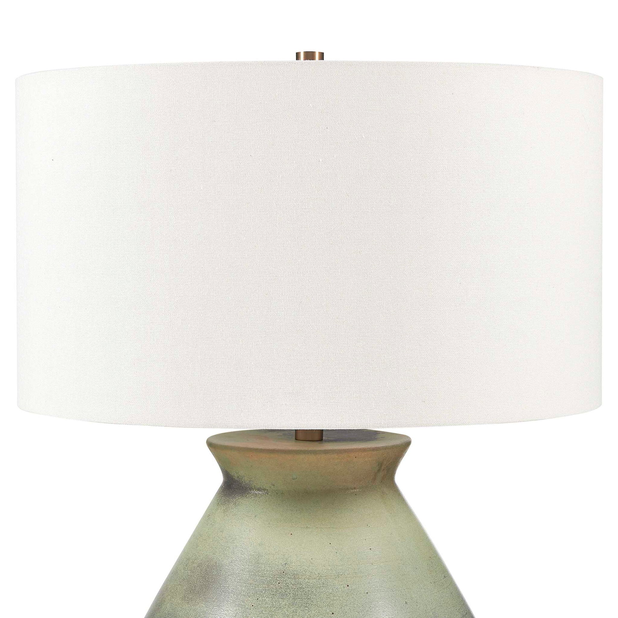 Natrone - Table Lamp - Brown,Gray,Green