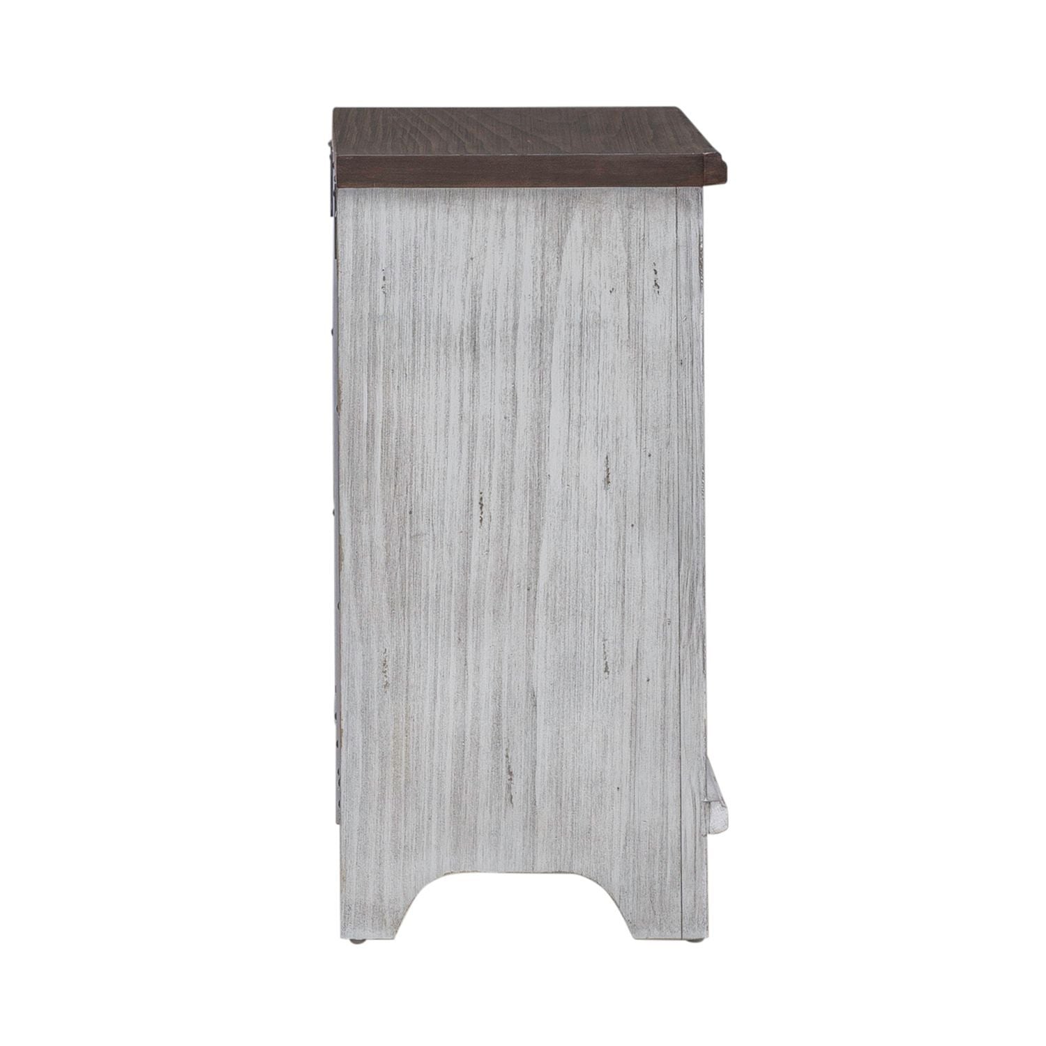 River Place - Right Pier Base - Riverstone White & Tobacco