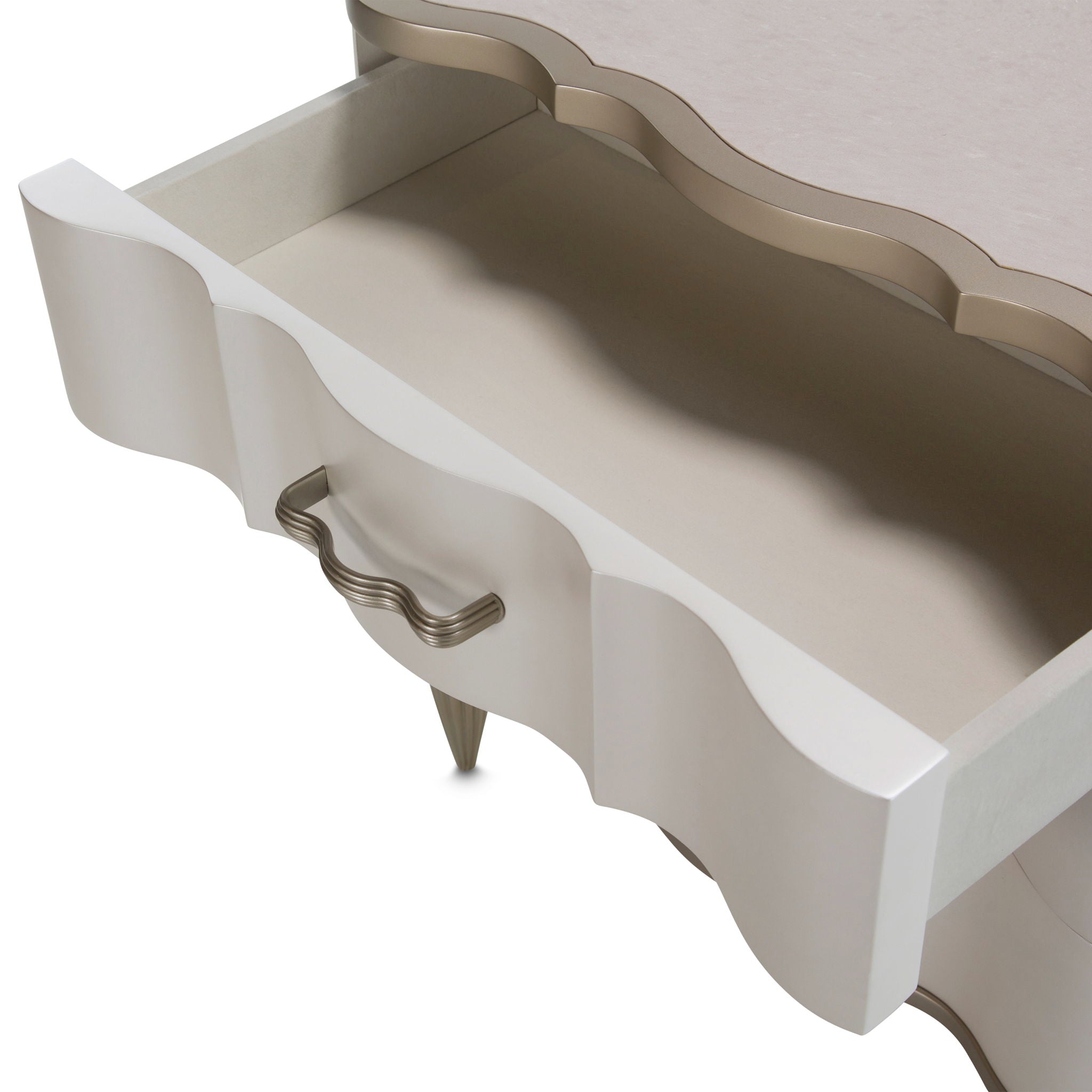 London Place - Nightstand - Creamy Pearl