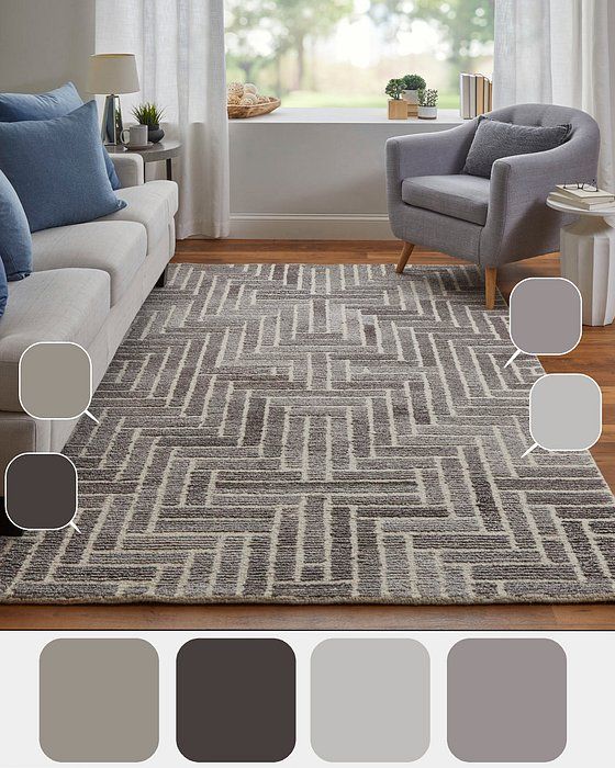 ASHER Collection - 8768F Taupe/Natural