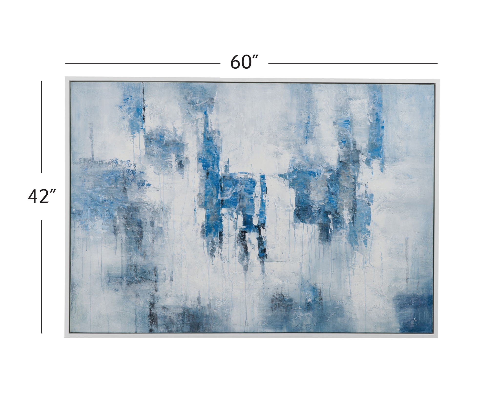 Perdido Framed Canvas - Blue