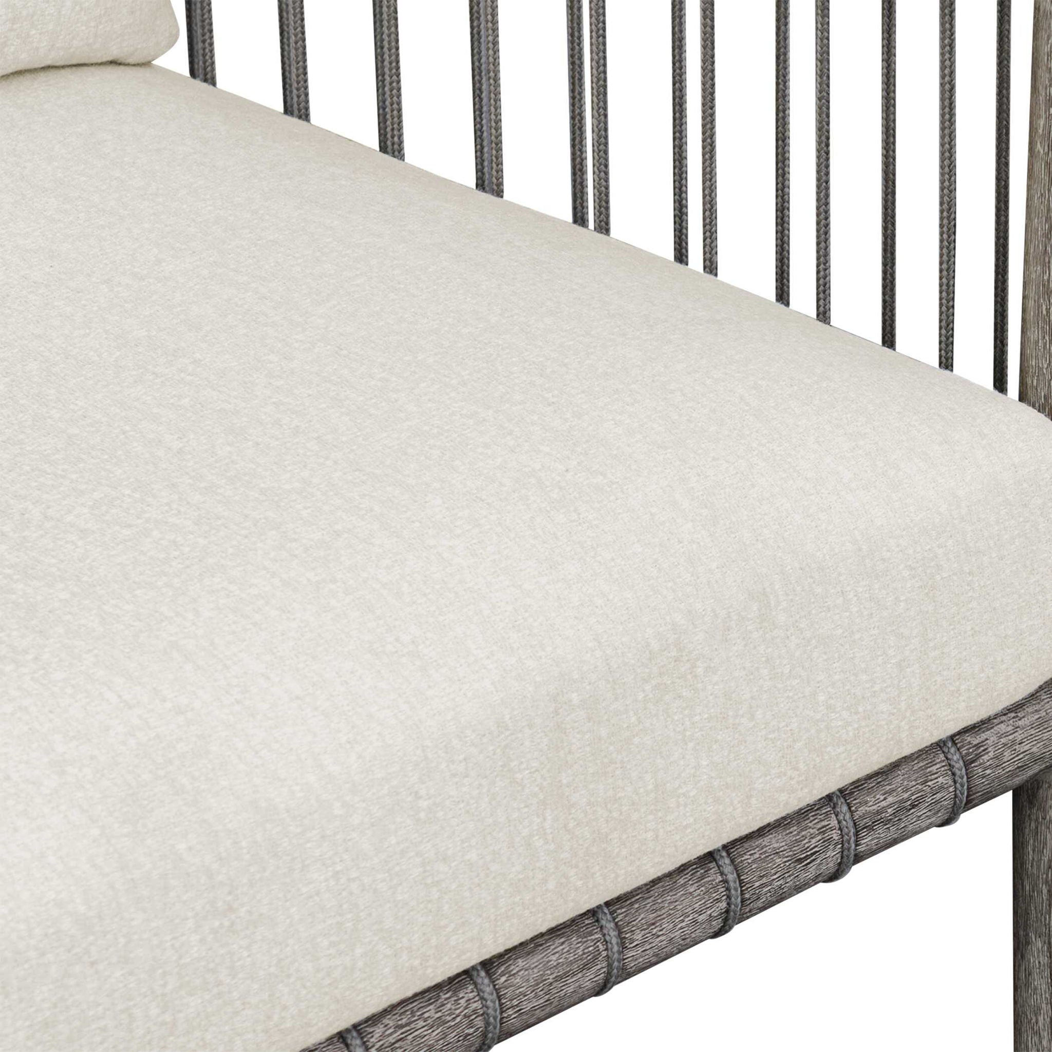 Borneo - Outdoor Dining Chair - White / Dark Gray