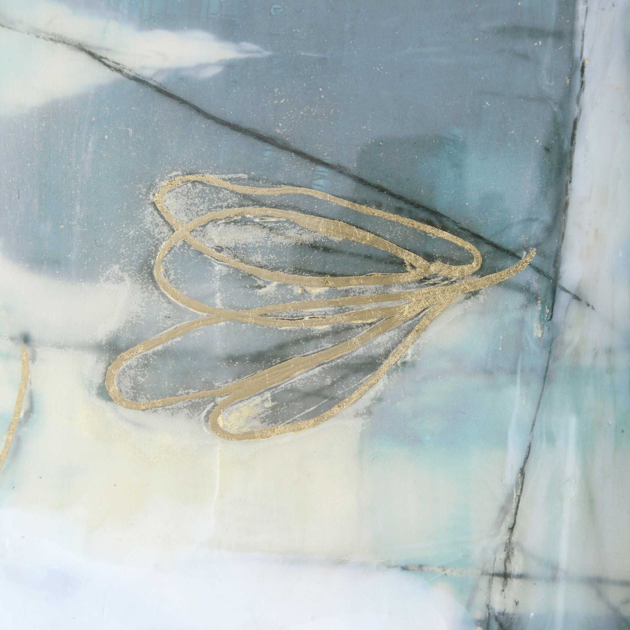 Gilded Whimsy - Abstract Prints (Set of 2) - Dark Gray
