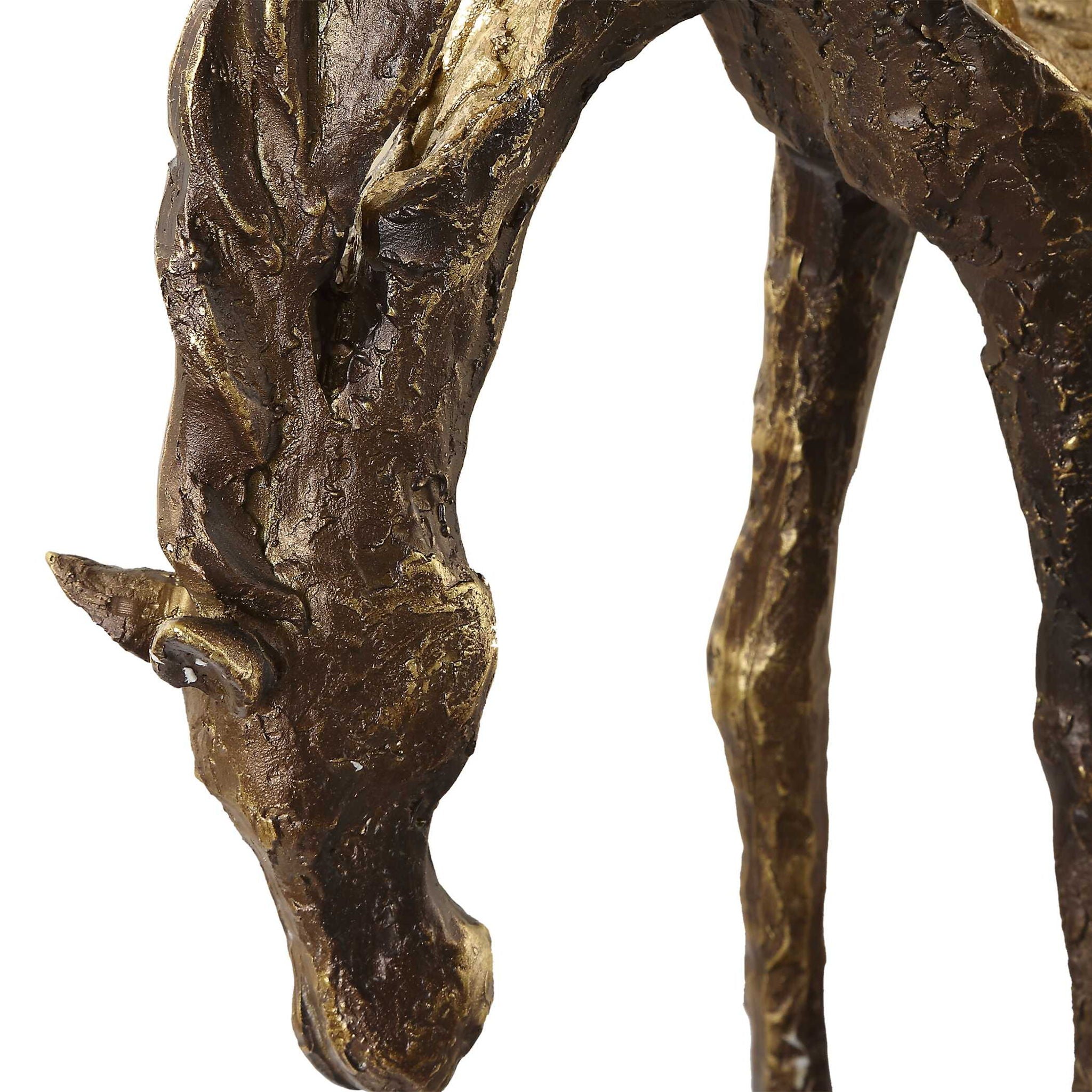 Openly Grazing - Horse Sculpture