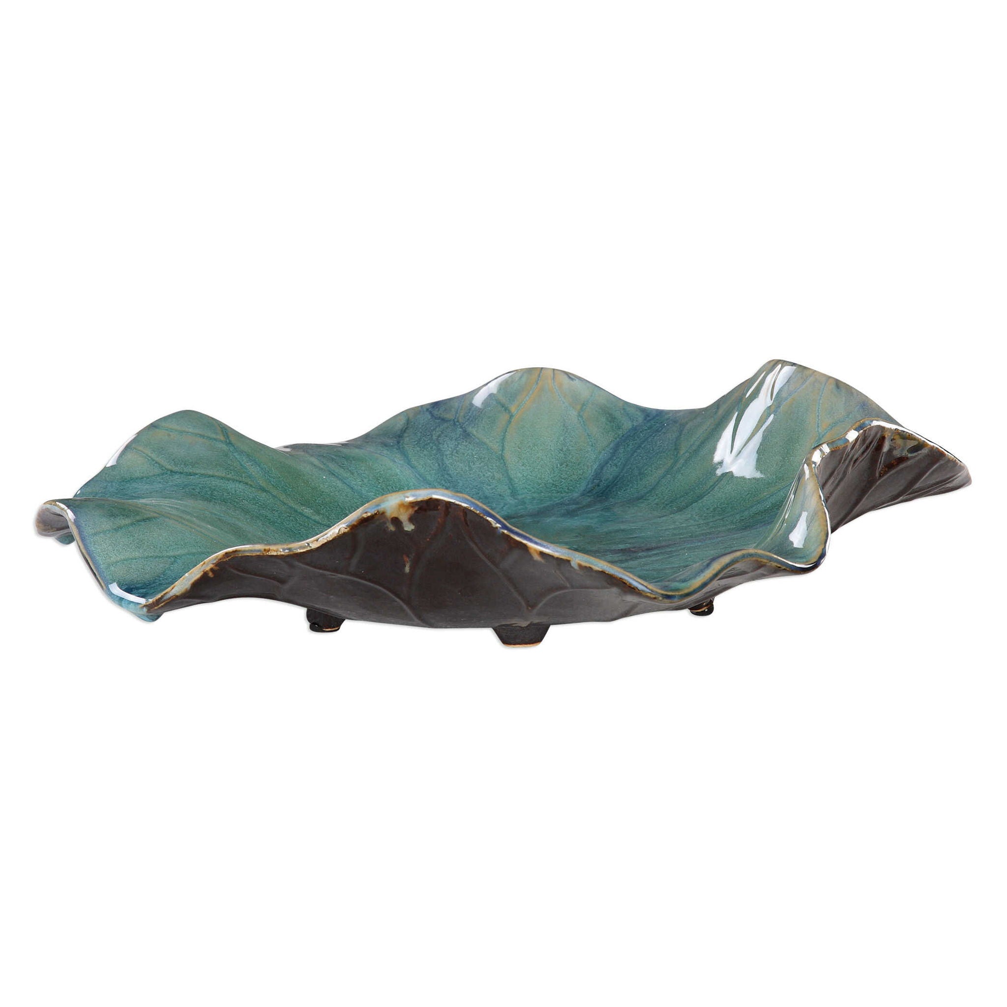 Abella - Ceramic Flowers (Set of 3) - Blue