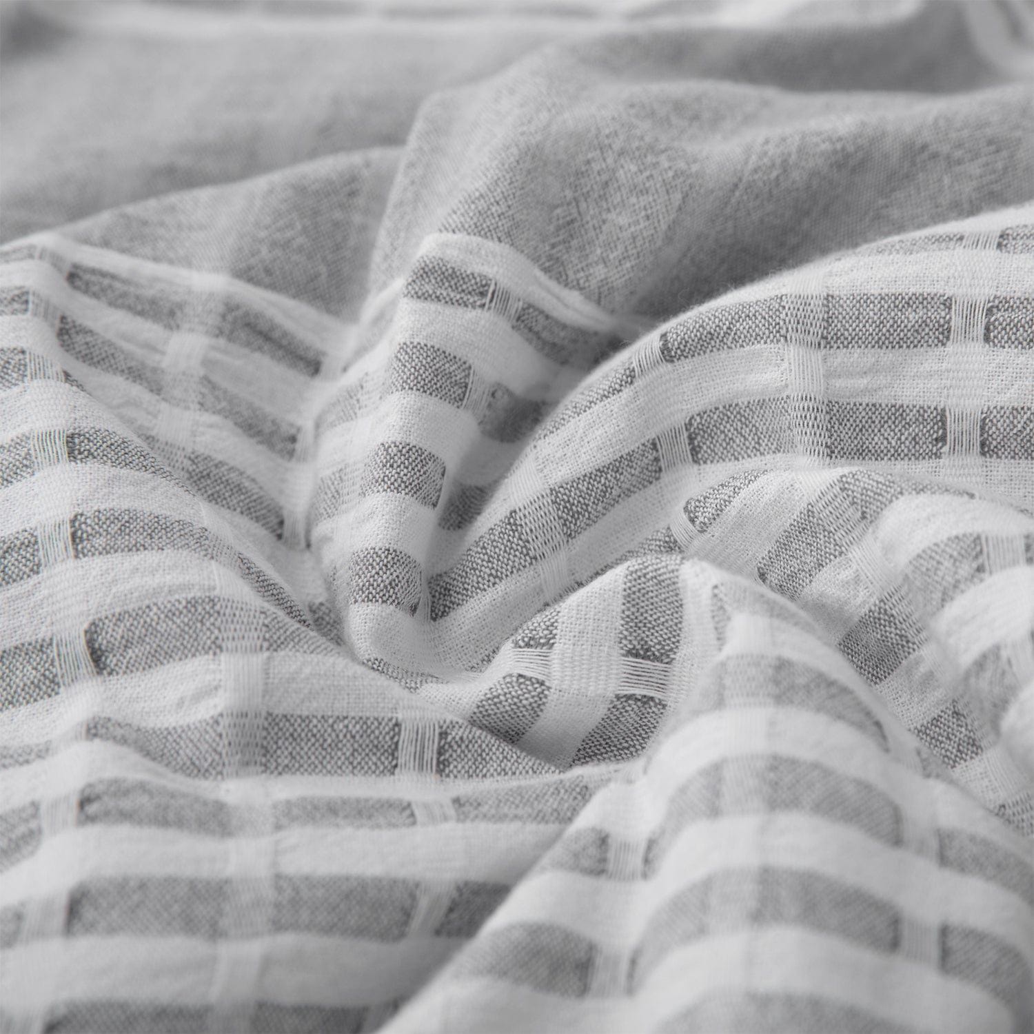 Lane - King Stripe Duvet Cover Set (Set of 3) - Gray
