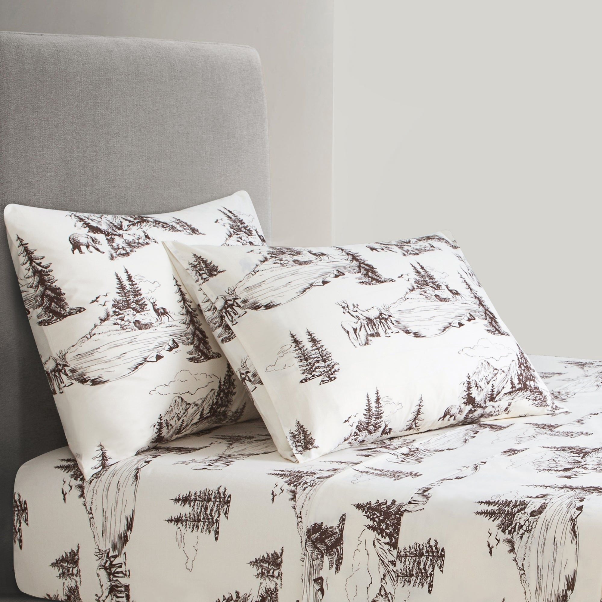 White Pine - Full 200TC Cotton Sheet Set (Set of 4) - White