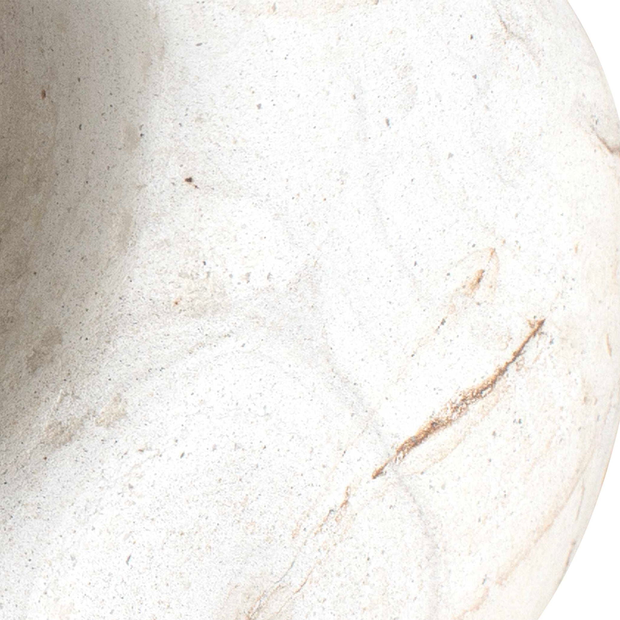 Stone Flow - Outdoor Sculptures (Set of 2) - Brown / White