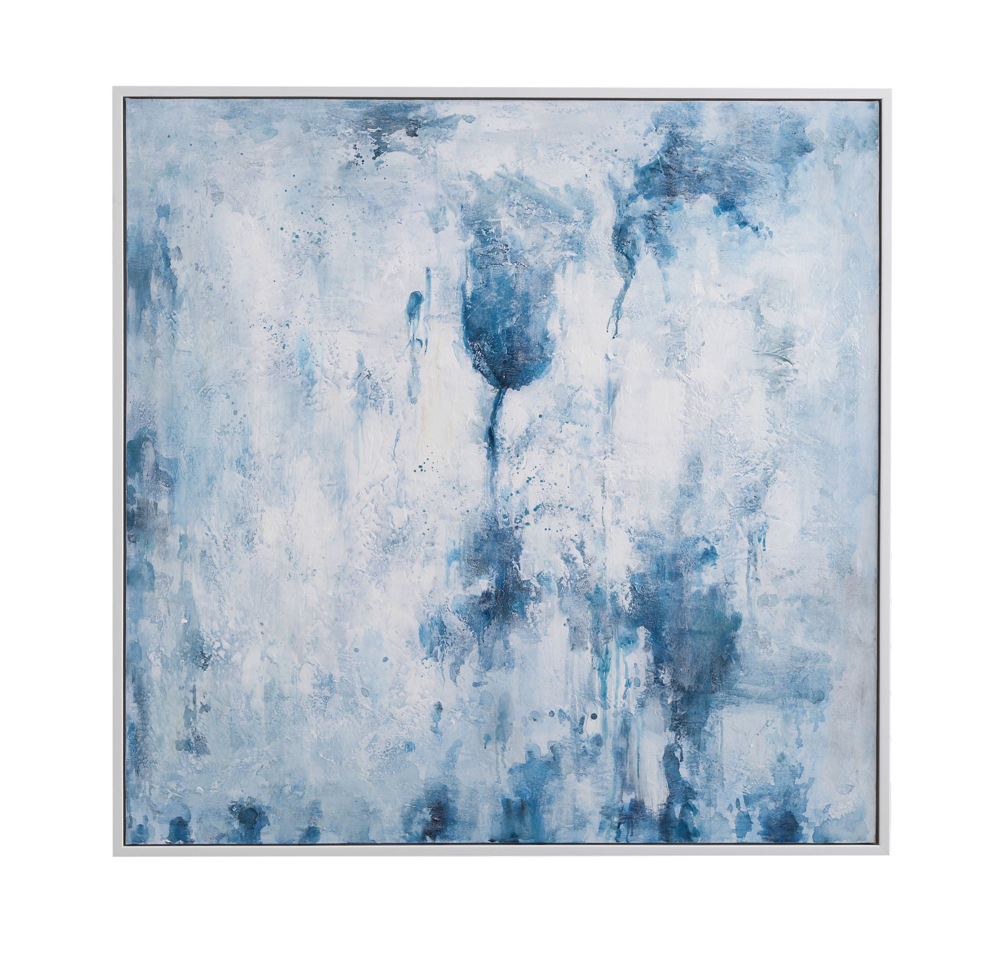 Lake Time Framed Canvas - Blue