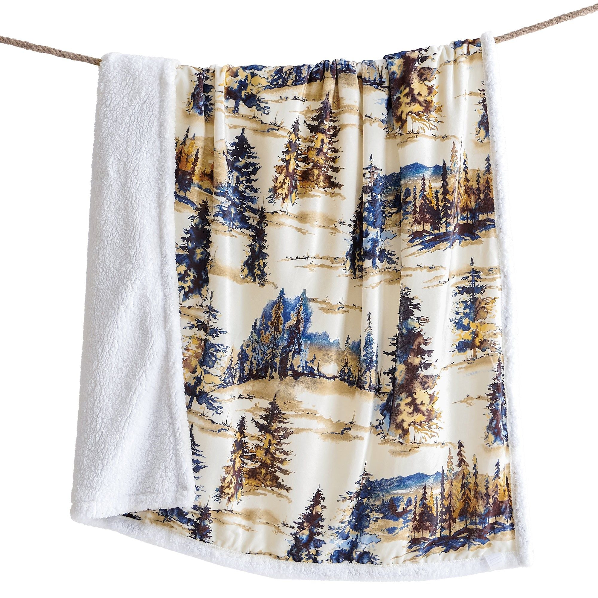 Campfire - Acadia Campfire Sherpa Throw 6 Per Carton - Copper