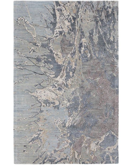 ZARAH Collection - 8918F Blue/Charcoal