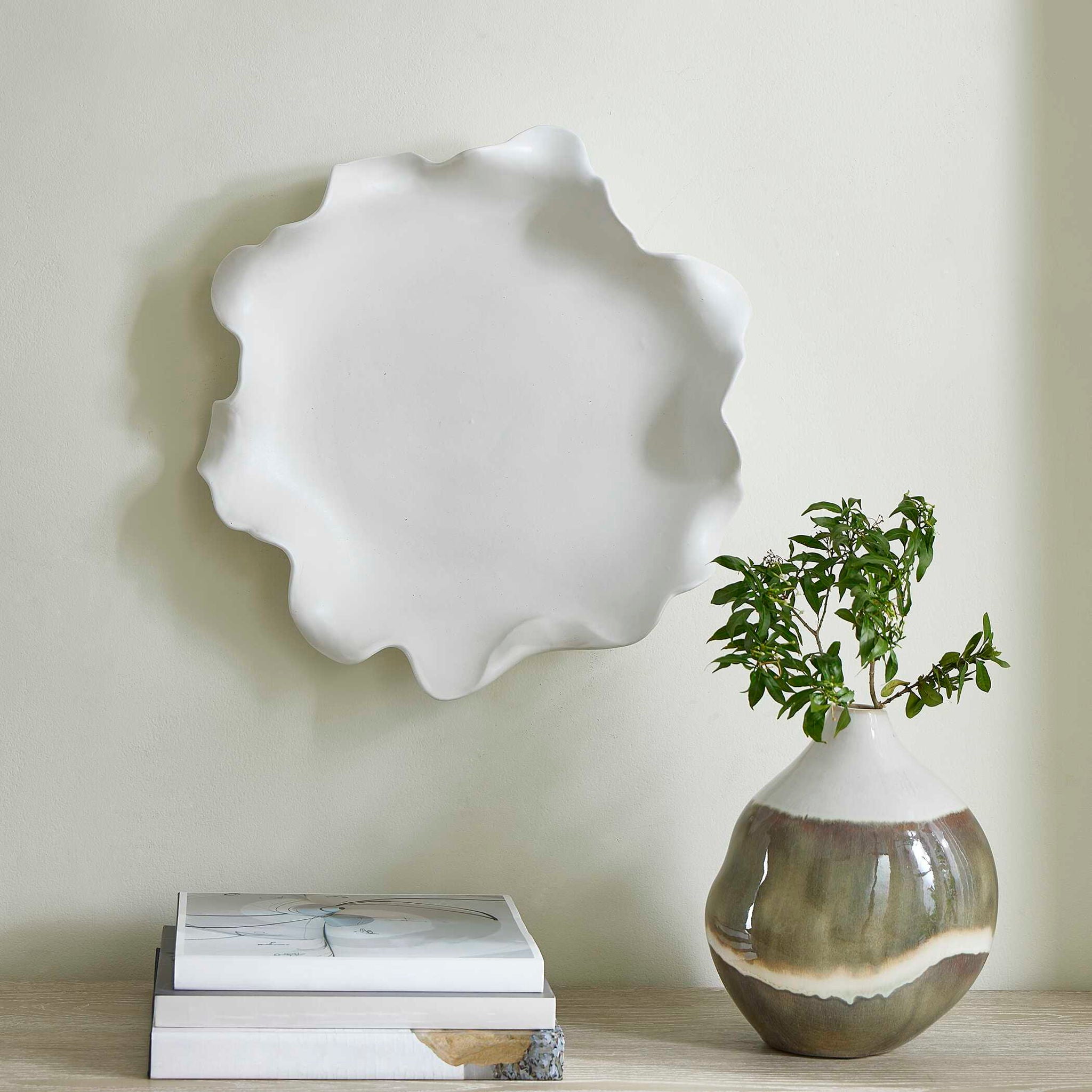 Wave Crest - Outdoor Bowl - White
