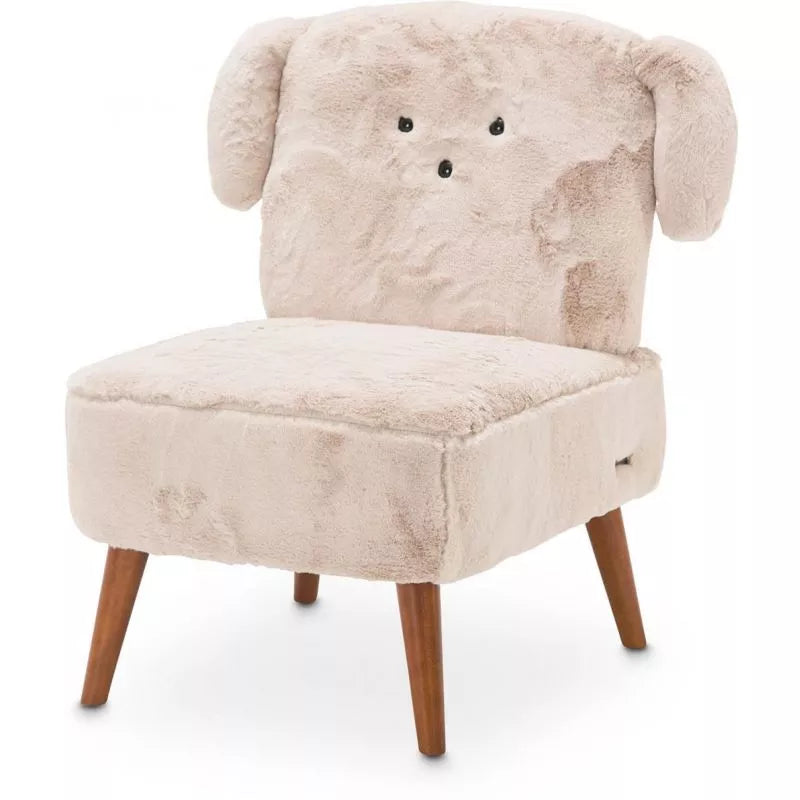 Michael Amini Puppy armless chair in Stone Beige, product photo 1