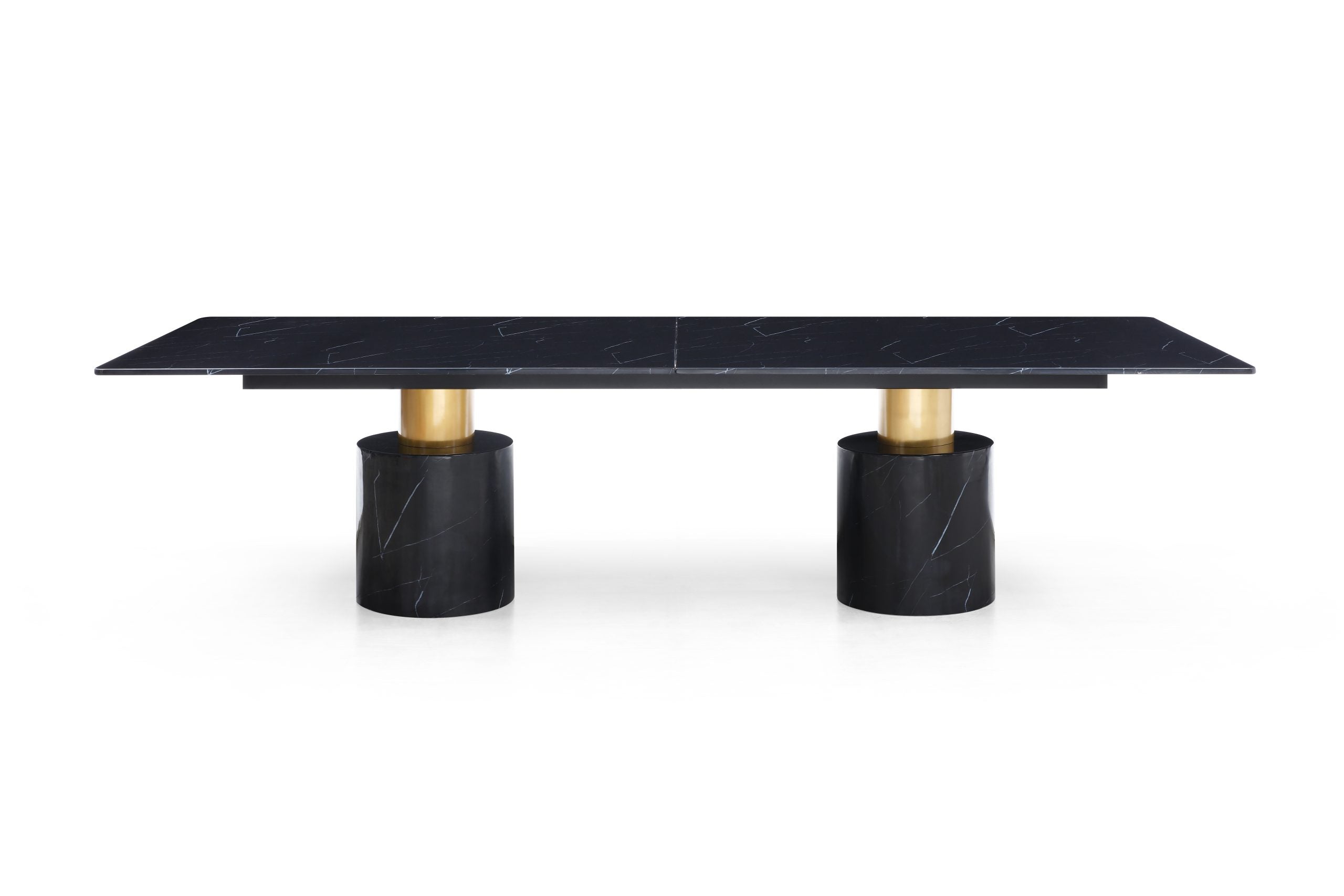 Geneva Dining Table/black & white